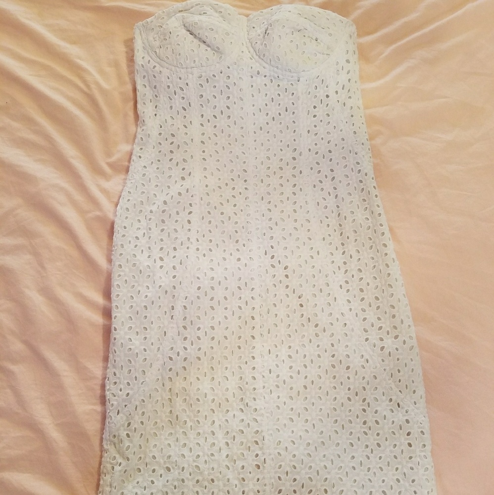 White Strapless Dress